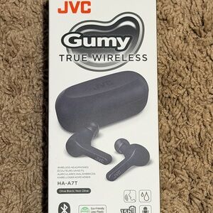 JVC Gumy True Wireless Earbuds Headphones HA-A7T Black